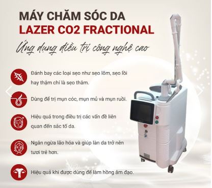 ứng dụng điều trị của máy laser co2 fractional